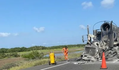 Accidente en la Vía Ciénaga-Barranquilla.