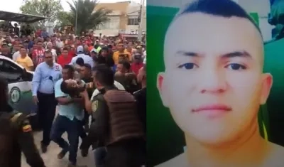 Los compañeros alcanzaron a auxiliar a Diego Felipe Ruiz Rincón, de 25 años.