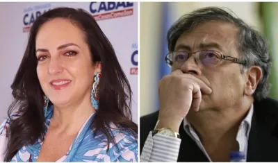 María Fernanda Cabal y Gustavo Petro. 