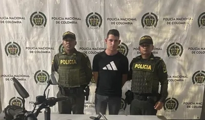 Aron Carreño Ospina, el capturado.