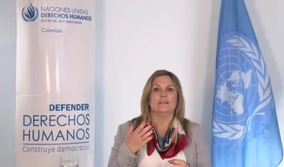 Representante de la Alta Comisionada de la ONU, Juliette De Rivero.