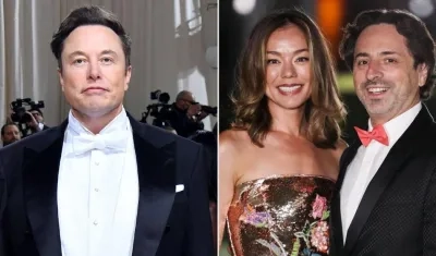 Elon Musk, Nicole Shanahan y Sergey Brin.