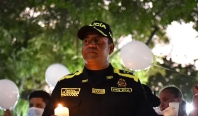 General Luis Carlos Hernández Aldana, Comandante de la Policía Metropolitana de Barranquilla.