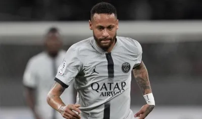 Neymar, delantero brasileño. 