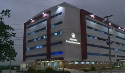 Clínica Reina Catalina de Baranoa, donde falleció el joven. 