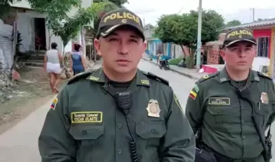Teniente Coronel Óscar Olarte, Jefe de la Seccional de Protección de la Policía.