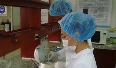 Estudiantes del programa de farmacia de Uniatlántico.