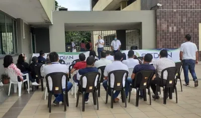 Las protestas de este jueves de los trabajadores temporales de la Dian.
