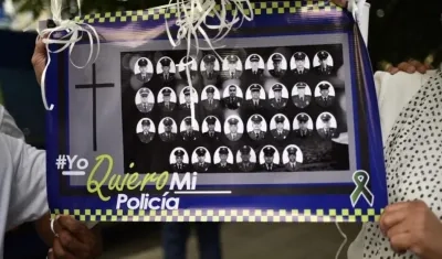 Velatón en La Plaza de la Paz.