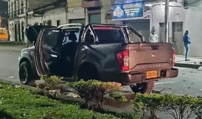 El vehículo con los explosivos que iba a ser detonado contra la Policía de Popayán.