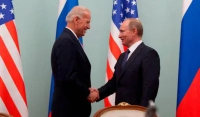 Joe Biden y Vladímir Putin.