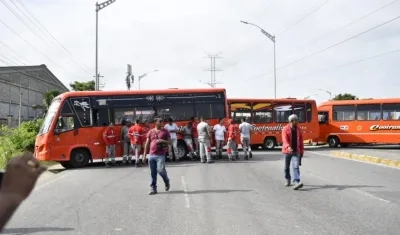 Imágenes de los bloqueos 