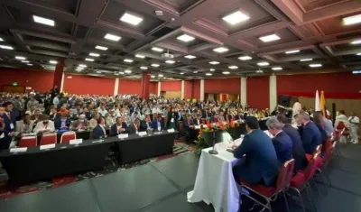 Encuentro de alcaldes a la que no asistió Petro.