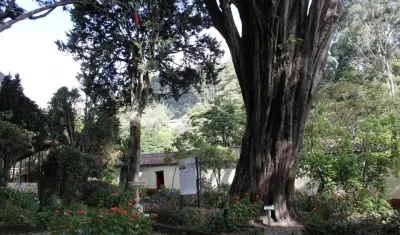 Jardín Histórico de la Casa Museo Quinta de Bolívar de Bogotá.