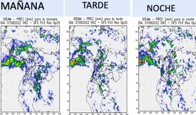 Estado del tiempo para el domingo 7 de agosto
