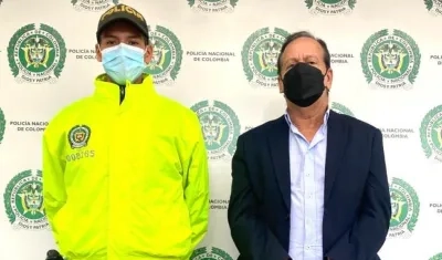 Jorge Hernández Cassis, tras ser capturado en Bogotá.