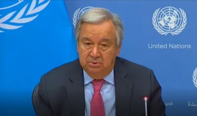 Secretario general de la ONU, António Guterres.