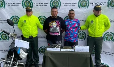 Capturados en flagrancia por porte ilegal de armas.