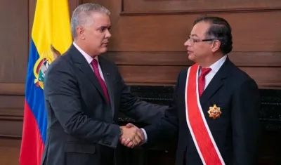 Iván Duque y Gustavo Petro.