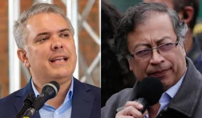 Presidente Iván Duque/ presidente electo Gustavo Petro.