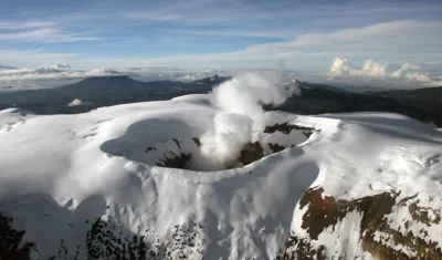 El volcán Nevado del Ruiz.