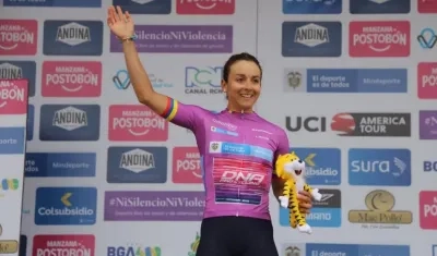 Diana Peñuela, ciclista colombiana. 