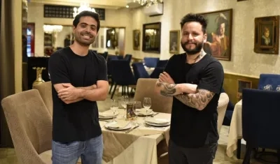 Los chefs Daniel Pérez y Adolfo Cavalie.