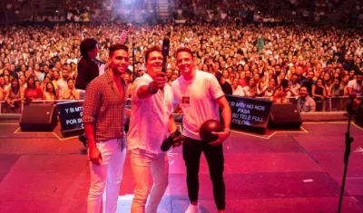 Falcao García, Carlos Vives y Santiago Arias. 