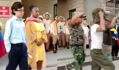 Obra teatral de la posesión presidencial.