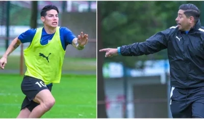 James Rodríguez y Nicolás Córdova.