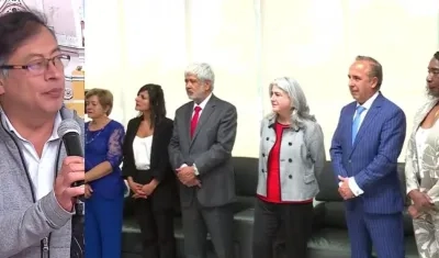Los ministros posesionados.
