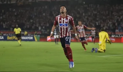 Fernando Uribe, delantero de Junior. 