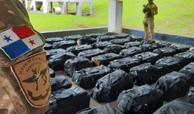1.901 paquetes de drogas incautados en Panamá.