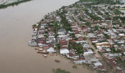 Imagen de la inundación.