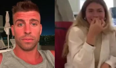 Gerard Piqué y Clara Chia Marti.