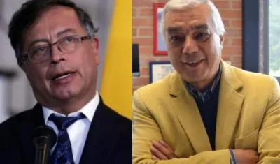 Gustavo Petro, Presidente de Colombia, y el ingeniero peruano César Ferrari.