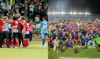 Celebraciones de Junior y Unión.