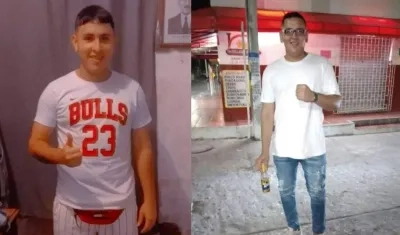 Richard Martínez y Andrés Felipe Ortiz, las víctimas del ataque.