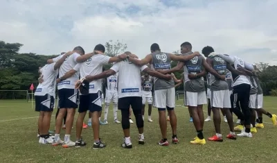 Imagen del último entrenamiento de Junior.