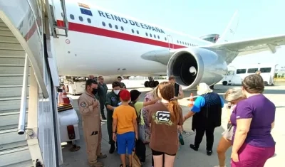 Niños enfermos ucranianos enviados a España para ser atendidos.