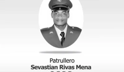 El patrullero de la Policía Nacional, Sebastián Rivas Mena.