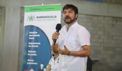El Alcalde de Barranquilla, Jaime Pumarejo.