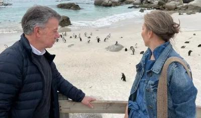 Juan Manuel Santos y María Clemencia Rodríguez.