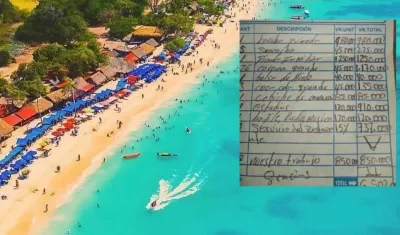 Isla Barú y la factura.