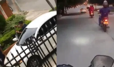 Imágenes del vehículo y la persecución.