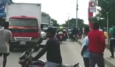 Lugar donde ocurrió la balacera. 