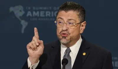 El presidente de Costa Rica, Rodrigo Chaves.