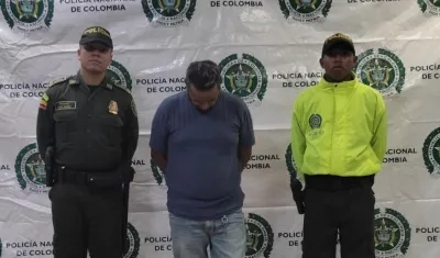 José Luis Tobío Tobío tras ser capturado por feminicidio.