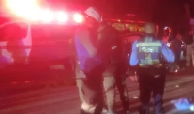 Lugar donde ocurrió el homicidio en la entrada al barrio La Bonanza, en Turbaco. 