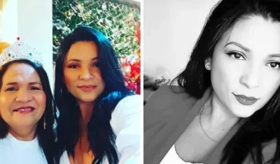 Dilia Contreras junto con su mamá Gilma.